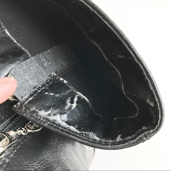 Harley-Davidson Black Leather Studded Moto Boots - Picture 14 of 14